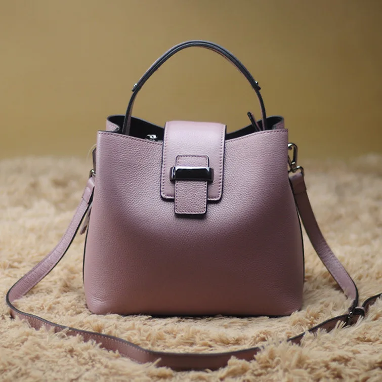 New Korean Fashion Designer Genuine Leather handbag Women Large Real