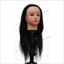 Langes Haar 20 “Schaufensterpuppe Kopf Haar Styling Schaufensterpuppen Perücke Kopf Halter Ausbildung Kopf Für Friseure Paspop Weibliche