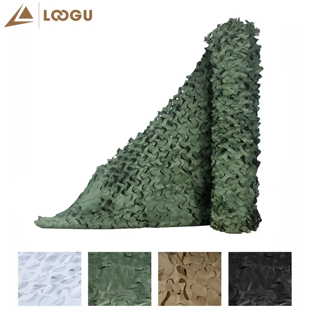 LOOGU E 1.5M*6M Bulk Roll Snow White Camo Netting Camouflage Net 3M Colorful Promotioanl Outdoor Sun Shelter | Спорт и развлечения