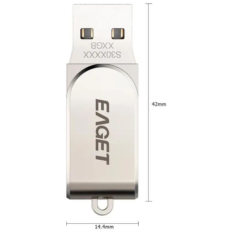 Eaget S30 32 ГБ/64 ГБ портативный металлический USB 2,0/3,0 флеш-накопитель Высокая скорость бизнес-Память Хранение данных U диск палка ручка-накопитель горячая распродажа