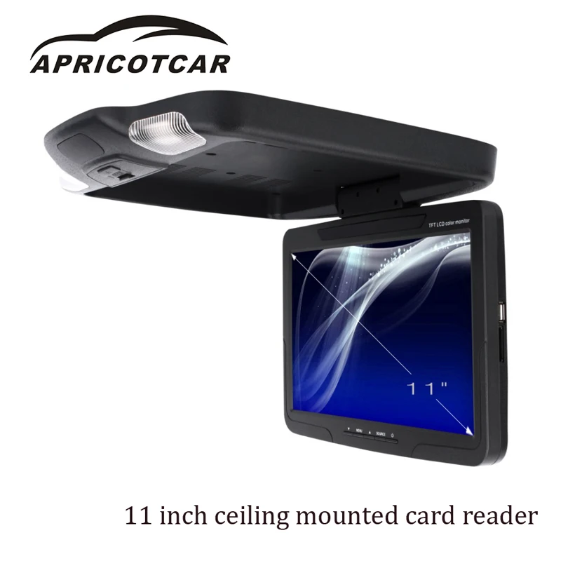 

11-inch Reversing High-definition LCD Monitor Ceiling Car Audio Display with USB / SD Card Andrews System Advertising Machine