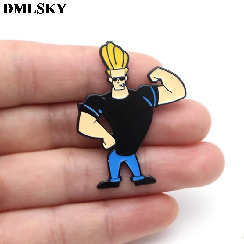 Брошь на одежду DMLSKY brave boy металлическая эмалированная булавка модные броши для