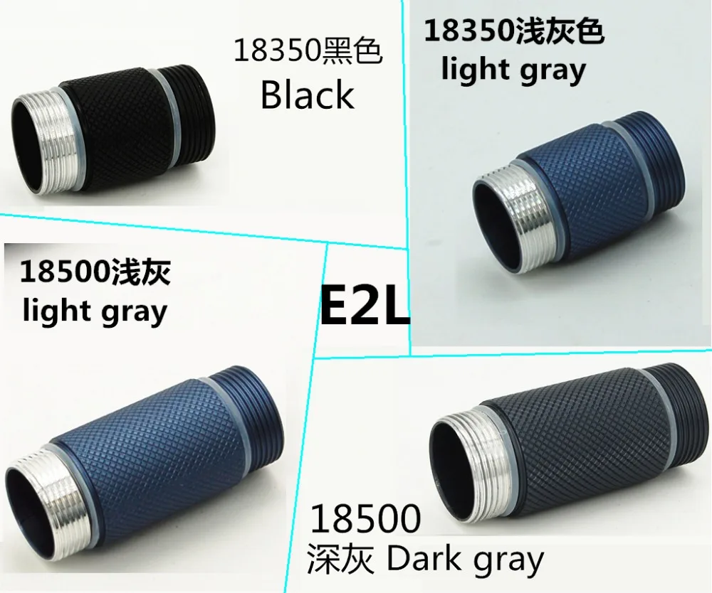 

JAXMAN E2L battery tube for 18350 and 18500 battery this is not a completed flashlight
