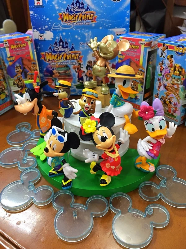 

(7pcs/set) Mickey Mouse Plastic Toy Figures Daisy Donald Duck Goofy Minnie Home Decoration Model Children Gifts Free shipping