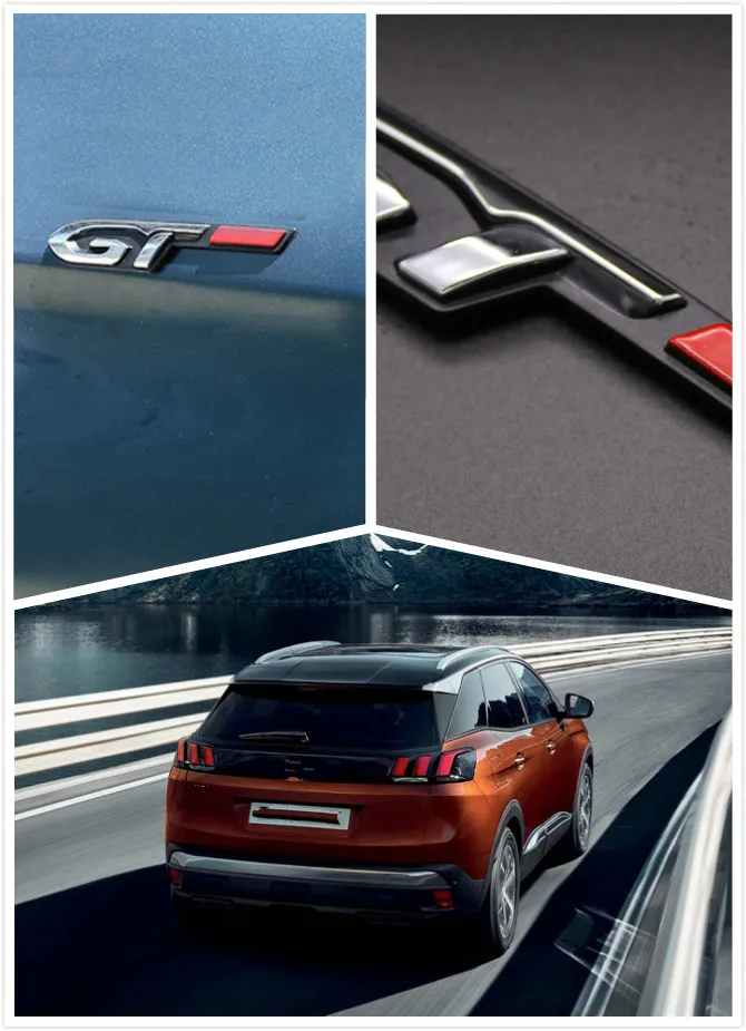 Для peugeot 3008/5008/508 2017 2018 2019 GT наклейка задняя дверь значок кузова автомобиля эмблема
