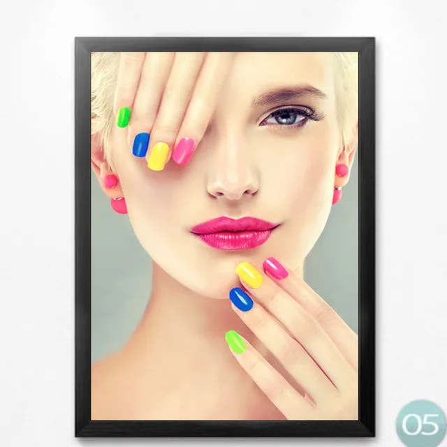 

Home Cuadros Decor Modern Fashion Women Beauty Nail Artwork Canvas Painting Poster Prints Wall Pictures For Beauty Shop