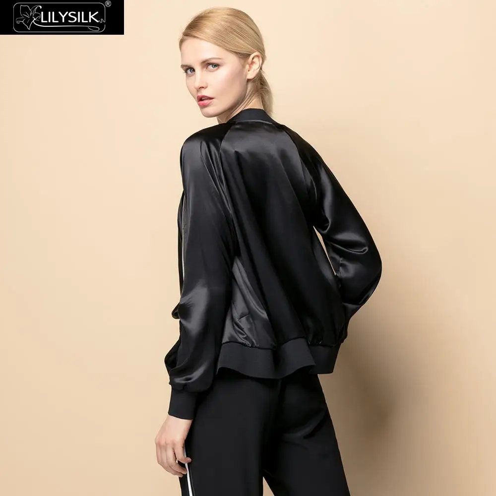Veste Lilysilk Camel Soie light Black Livraison Nouveau Gratuite Incroyablement Femmes Confortable H6BZgq6