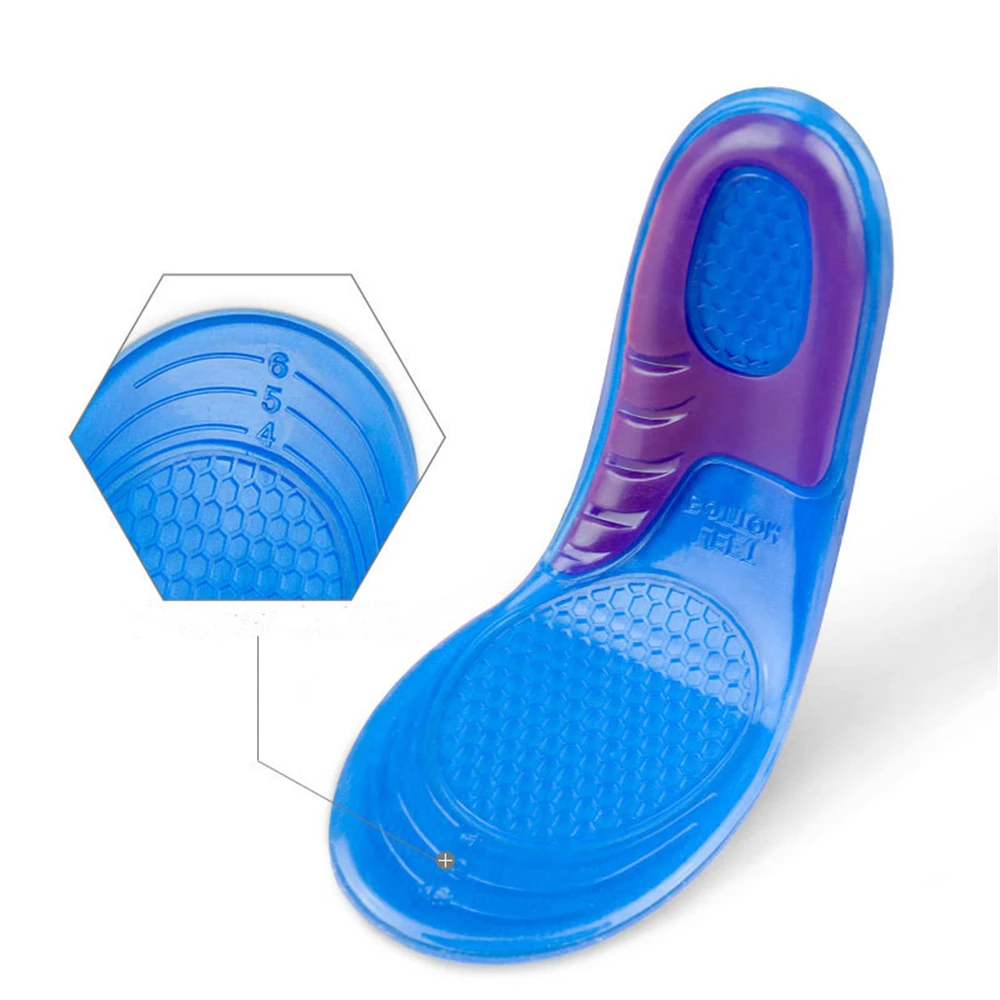1Pair GEL Sports Orthotic Insoles Full Length Shoe Insoles Comfort