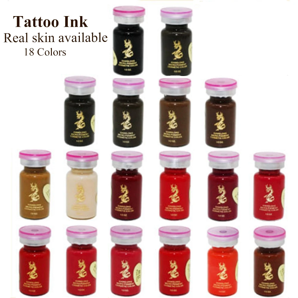 18 Colors Microblading Pigment Eyebrow Tattoo Pigment Lip Tattoo