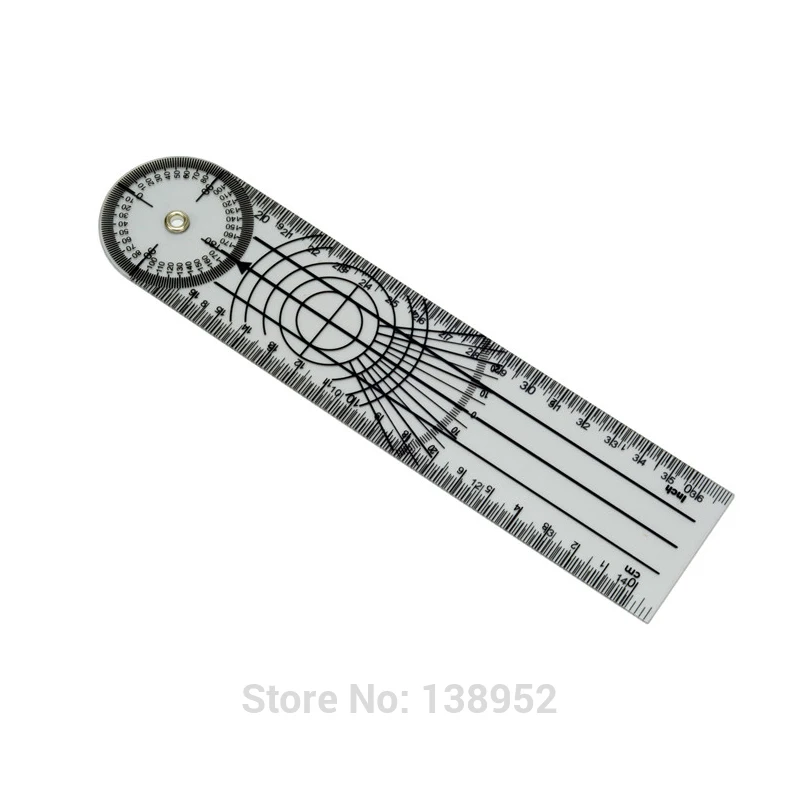 360 Degree Measuring Tool Spinals Goniometer Protractors Userful Multi-Ruler Goniometer Angle Medical Spinal Ruler Professional