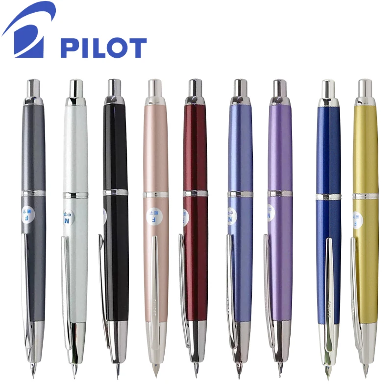 Pilot Pen Capless Fountain Pen Decimo Original 18k Gold Nib Ink 