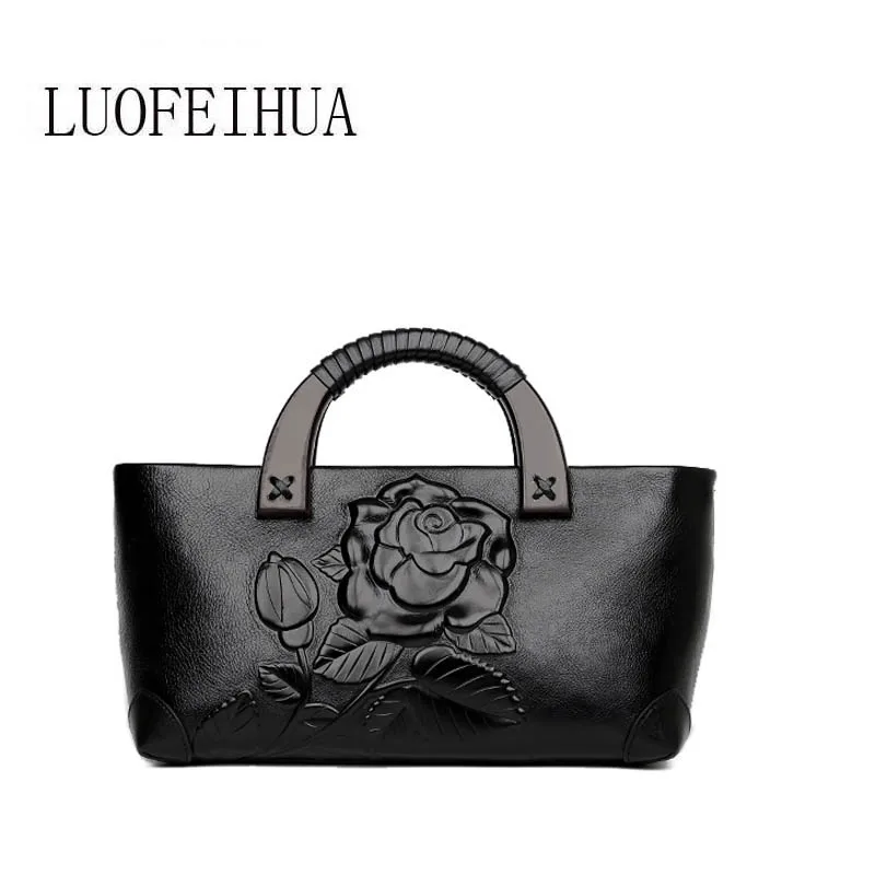 

Genuine Leather women bags for women 2019 new luxury embossed handbag brand bag ladies designer bag