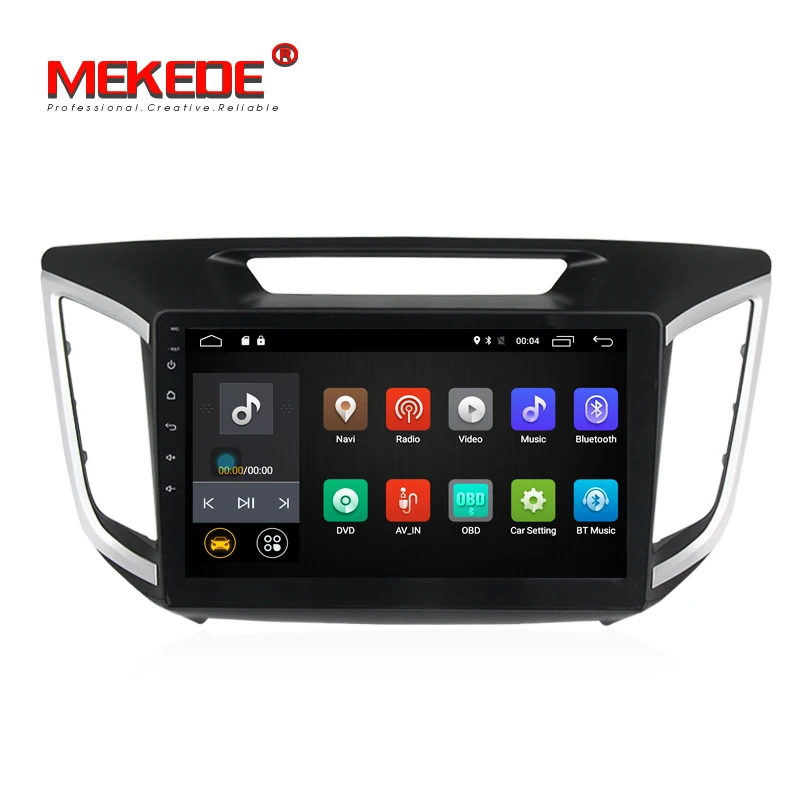 Clearance 10 inch HD 1024*600 Android 7.1 Quad core Car GPS DVD Car Multimedia player for Hyundai IX25 CRETA support BT wifi 4G SIM canbus 0