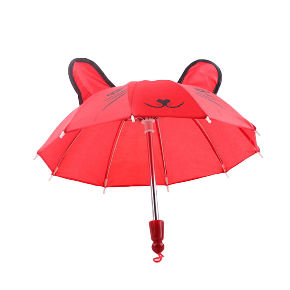 Красивые Аксессуары для зонтов для маленькой девочки подарки подходит для 18-дюймовые куклы, американские девочки JS22 - Цвет: Red