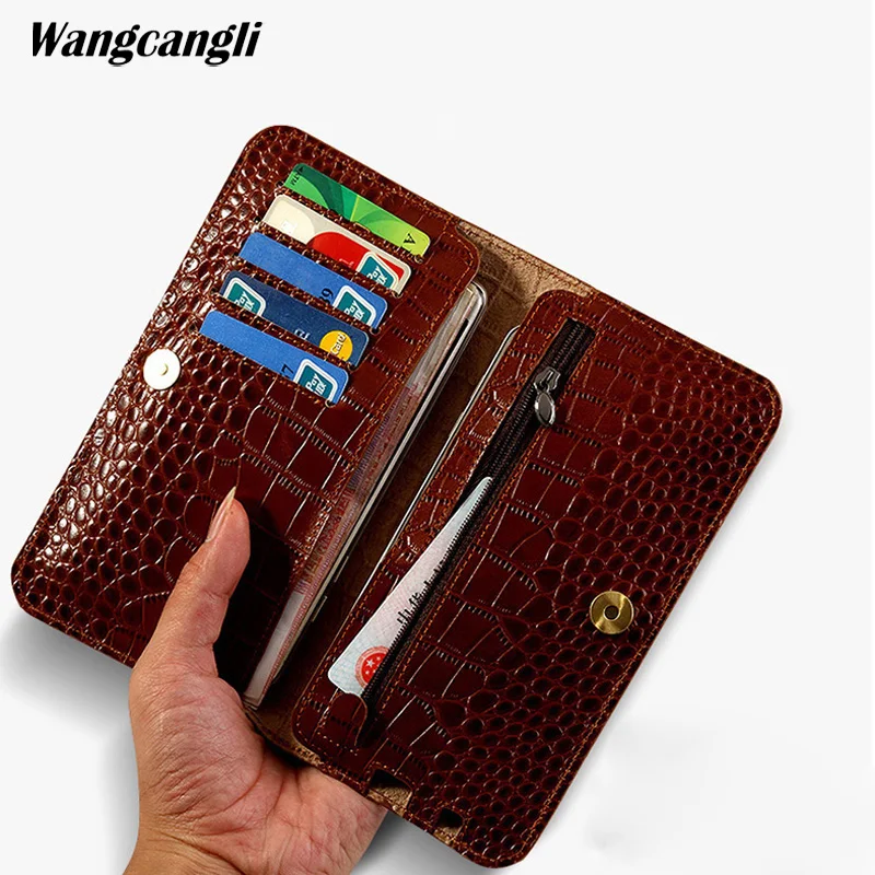 

wangcangli Brand Genuine Leather phone case for iPhone 7 plus Handmade custom flip phone case for iPhone 6 6s plus 7 8 8plus x