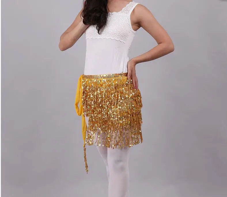 Bauchtanz Hüfttuch Mit Pailletten - Glitzernder Wickelrock Für Partys & Tanz!