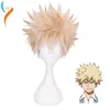 Anime My Hero Academia Baku No Hero Bakugou Katsuki Bakugo Short Linen Blonde Heat Resistant Cosplay Costume Wig ► Photo 1/6