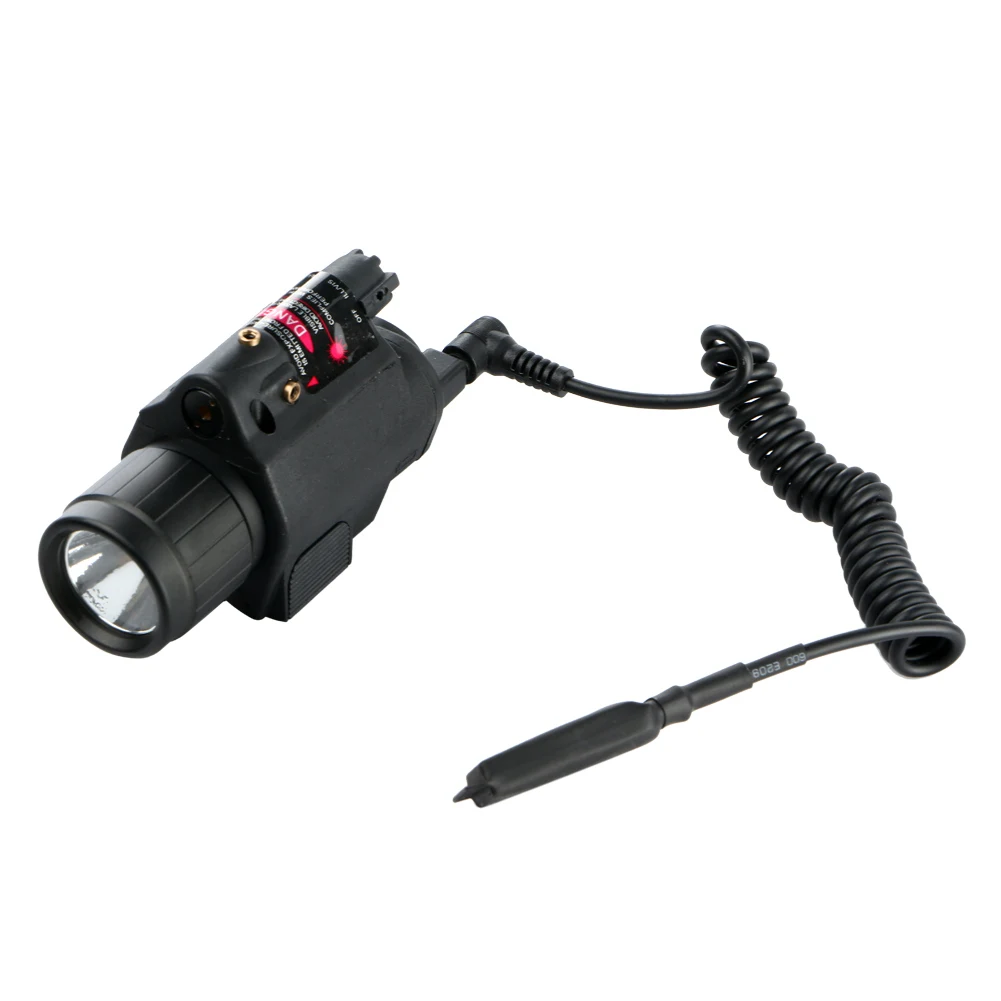 Горячий Тактический Insight красный лазерный светильник Q5 светодиодный 300 люмен вспышка светильник фонарь светильник 2X3V CR123A батарея для пистолета черный