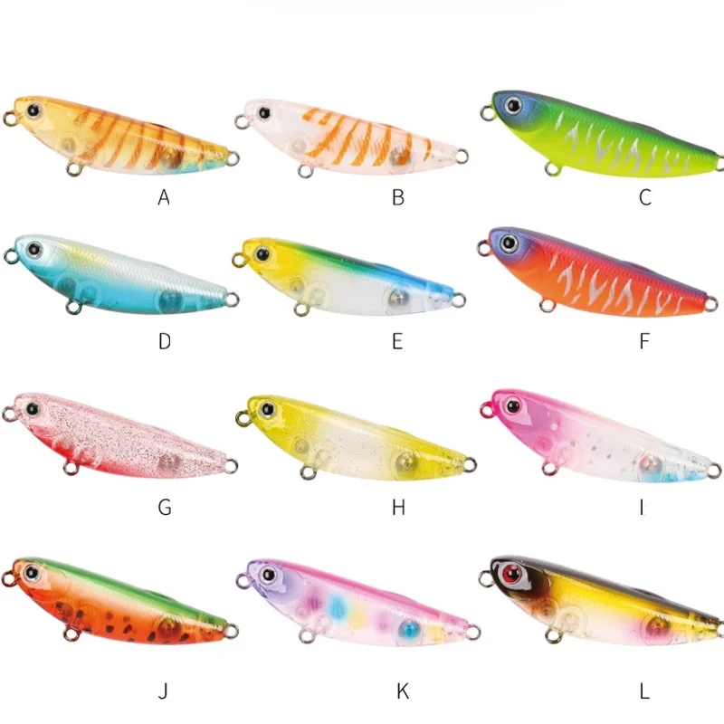 TSURINOYA 12PCS DW62 Long Casting Pencil Fishing Lure 5g/5cm 12Colors Mini Topwater Isca Artificial Hard Bait Tackle | Спорт и