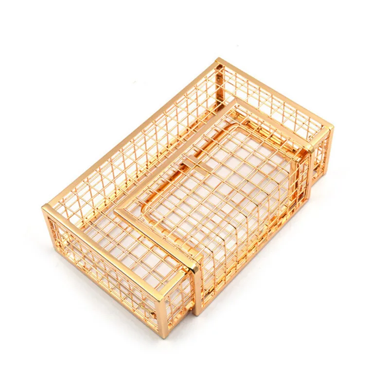 New Metal Hollow Fashion Women Shoulder Handbags Crossbody Bags Party Evening Totes Bag Box Clutches Metallic Cage Chain Purse 2