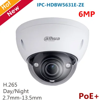 

Original English version 6MP IP Camera IPC-HDBW5631E-ZE H.265 IR 50M Support POE Motorized Lens 2.7mm-13.5mm IP67 Security cam
