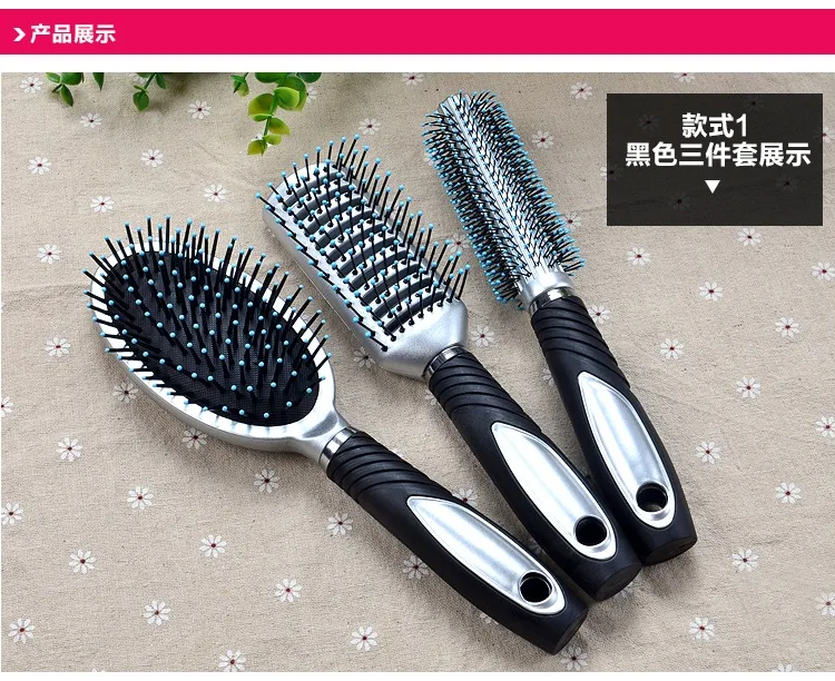 3pcs Hair Comb Morror Set Hairdressers Salon Styling Brushes Roll Modelling Barbers Kit Hairbrush Tools Hairdressing Supplies journamm 3pcs pack foil gold pet flowers stickers diy cut collage junk journal scrapbook supplies aesthetics sticker stationery