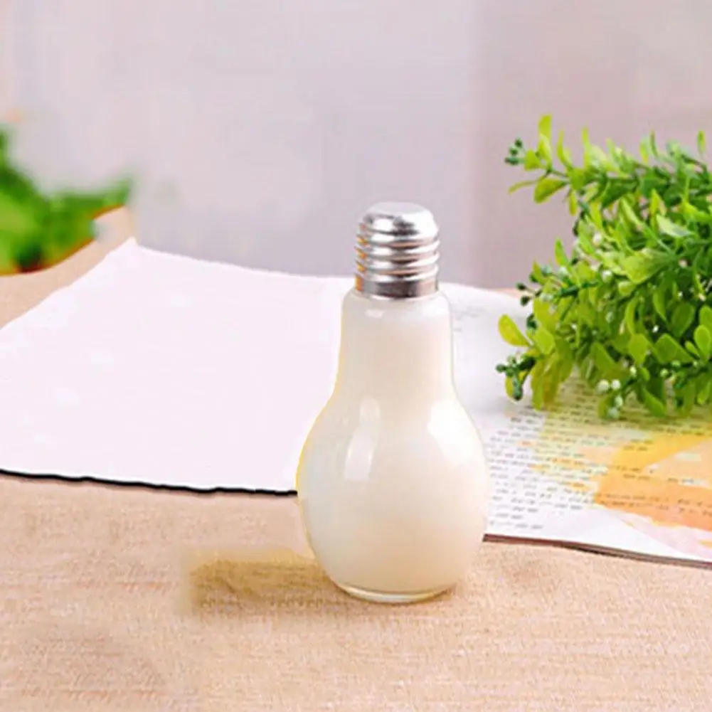 Bulb Water Bottle Light Bulb Fruit Juice Bottles High Quality Portable Cute Juicer Milk Water Bottle Colorful Drink-ware For Gif