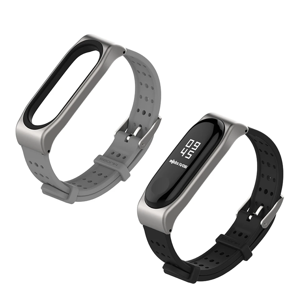Силиконовый ремешок Mijobs для Xiaomi Mi Band 3 часов Miband Смарт часы на запястье