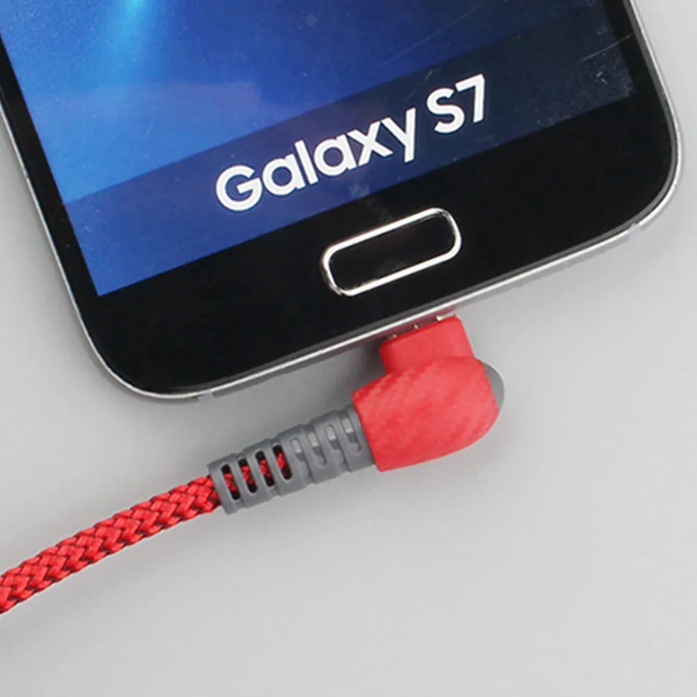 المصغّر usb مزدوجة الكوع العالمي سريع شحن كابل بيانات لسامسونج لهواوي شاحن هاتف محمول يعمل بنظام تشغيل أندرويد اللوحي شحن الكابلات