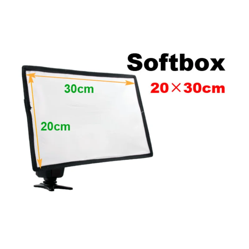 

Flash light with camera flash 20*30cm soft light and black storage bag
