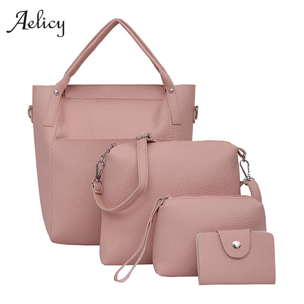 Aelicy модный дизайн четыре набора сумок сумки на плечо модная композитная Сумка Bolsa