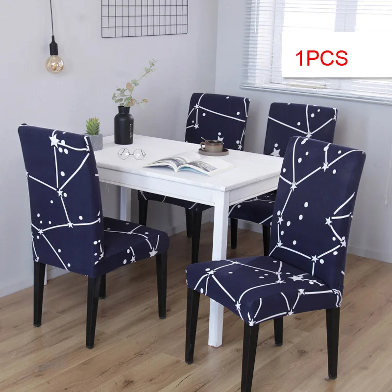 

1PCS Chair Cover Spandex Kitchen Slipcover Removable Anti-dirty Seat Cover for Banquet Wedding Dinner Restaurant housse chaise