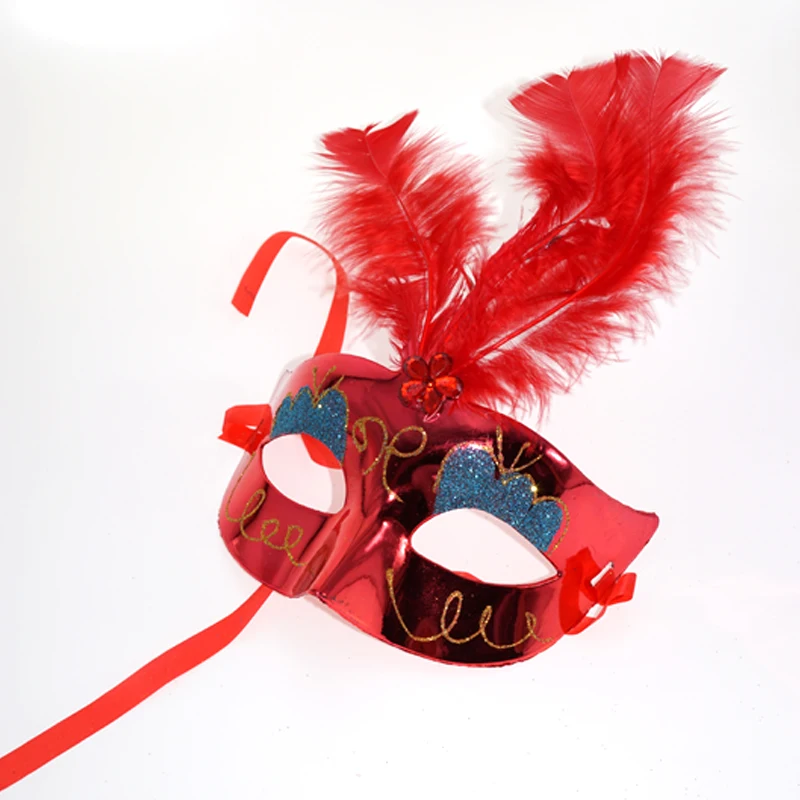 Wholesale 50pcs Lot Led Flash Feather Masks Festival Party