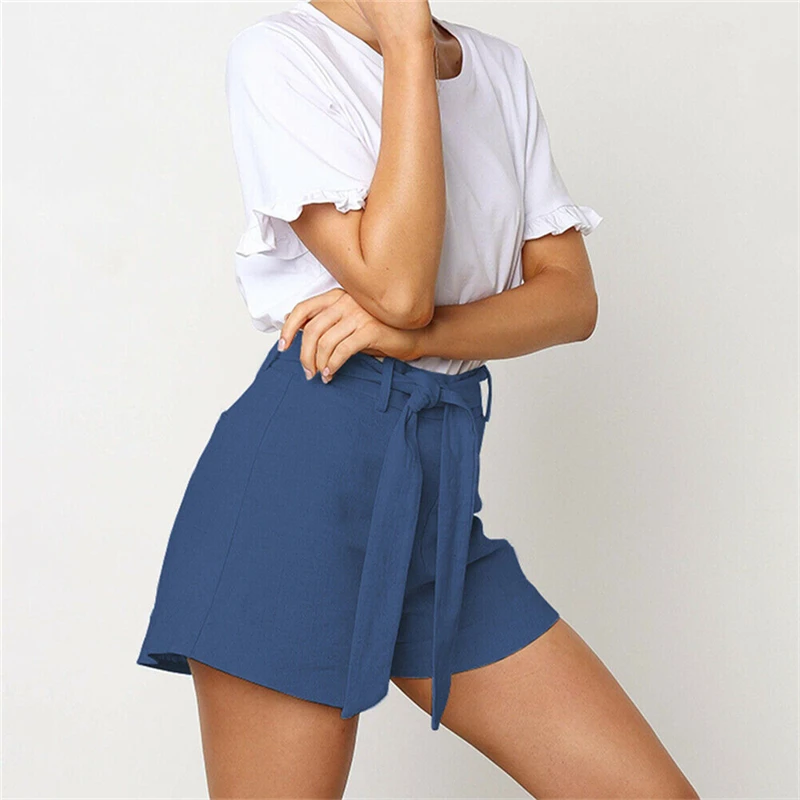 

New Women Ladies Fashion Simple Loose Shorts Trousers Summer Beach Casual Solid Holiday Hot New Bow Design Sexy Mini Shorts
