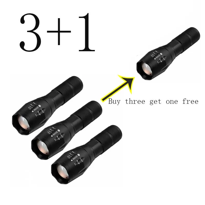 UltraFire LED Flashlight Zoom Cree XML-T6 3800lm 5 Mode White Tactical Luz Torch Hunting 18650 Lantern Aluminum Flashlight UltraFire LED Flashlight Zoom Cree XML-T6 3800lm 5 Mode White Tactical Luz Torch Hunting 18650 Lantern Aluminum Flashlight