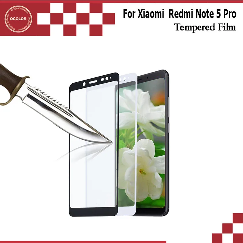 Ocolor для Xiaomi Redmi Note 5 Pro Закаленное стекло пленка 99 &quotУльтра-тонкое Переднее на