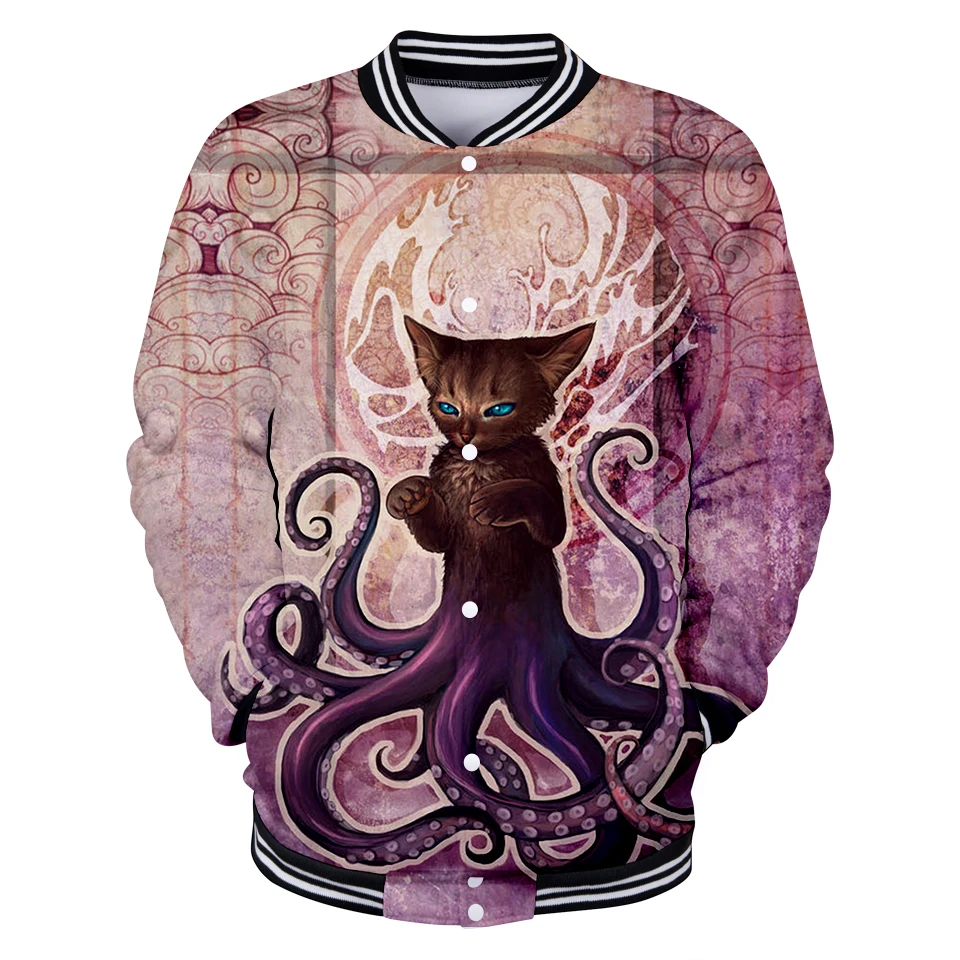 3D Octopus Autumn Winter Jacket Men Women Ink Art Long Sleeve Hoodies