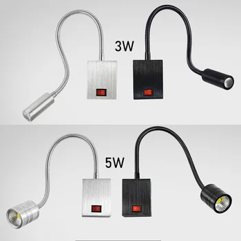 

3W/5W Modern Simplicity LED Wall Lamp Home Lighting Direction Adjustable Children's Reading Corridor Light Aluminum AC 220V/110V