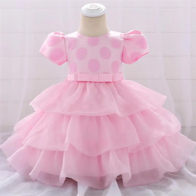 Платье для новорожденных девочек, платье на крестины для маленьких девочек, праздничное платье принцессы, одежда для маленьких девочек 3, 6, 9, 12, 18, 24 месяцев