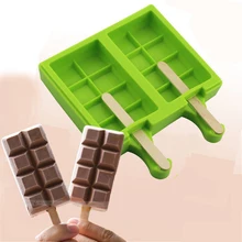 Новинка, 2 полости, 8 маленьких чеков, форма для шоколада, форма для леденцов, силиконовая форма для мороженого, кубик мороженого, форма для мороженого, форма для торта, форма для конфет