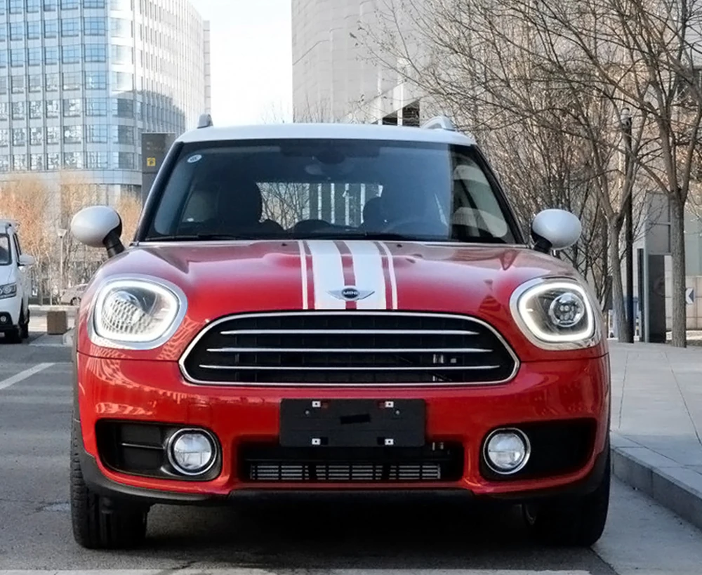 Наклейка на капот автомобиля головы полосатые наклейки для MINI Cooper S One JCW R55 R56 R57 R60 R61 F54 F55 F56 F57 F60 Countryman автомобильные аксессуары