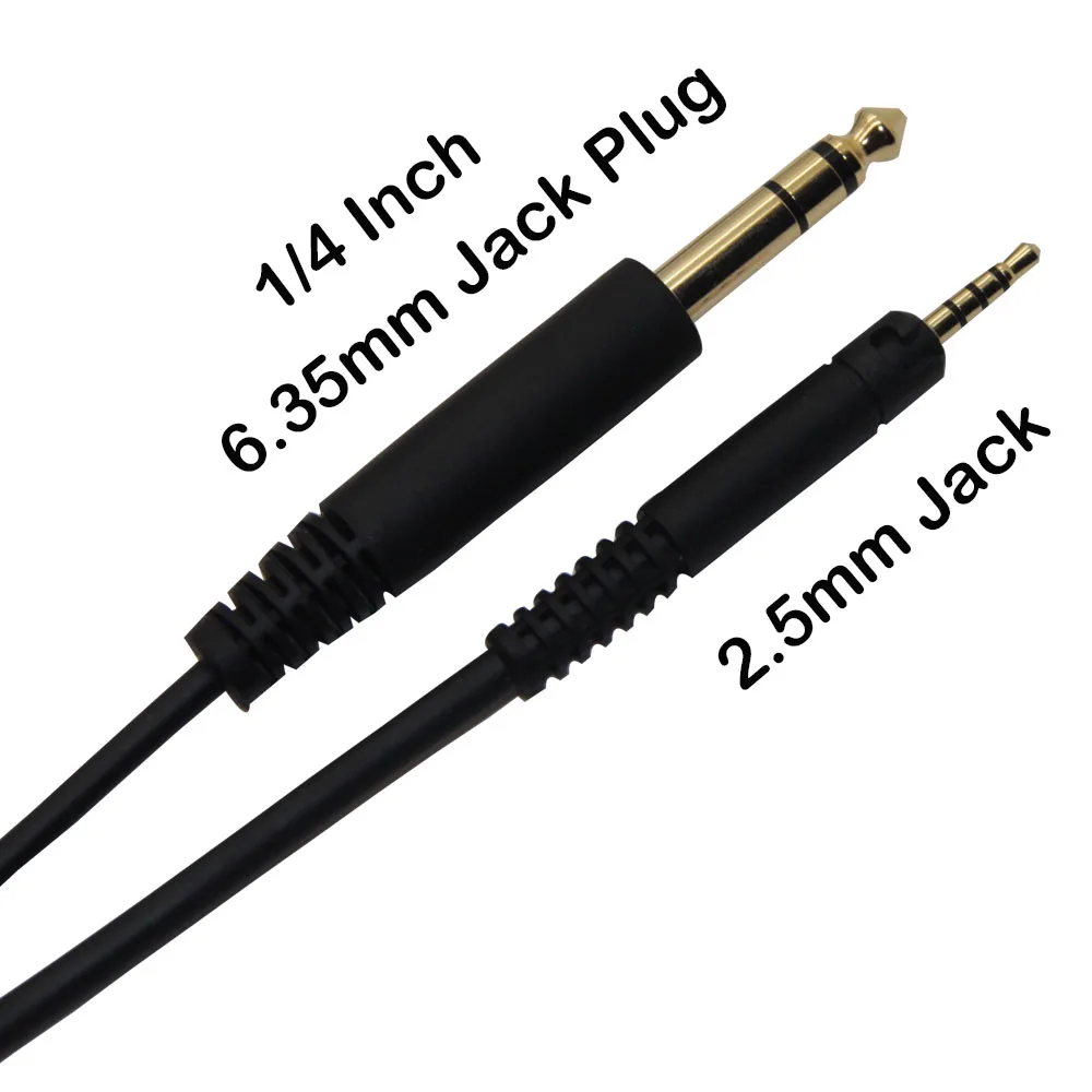 Сменный кабель POYATU 6 35 мм на 2 5 для наушников Sennheiser HD518 HD558 HD598 HD 598 CS SR SE шнур 10 футов 3