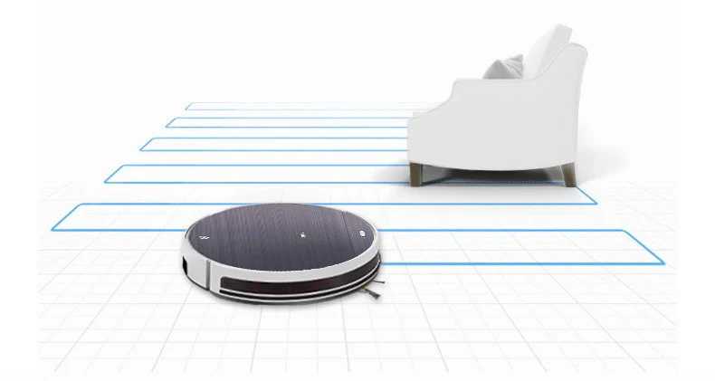 Умный подметальный робот, бытовой полностью автоматический тонкий пылесос с шваброй 1800 па, большая всасывающая очистка, карта, влажная перезарядка
