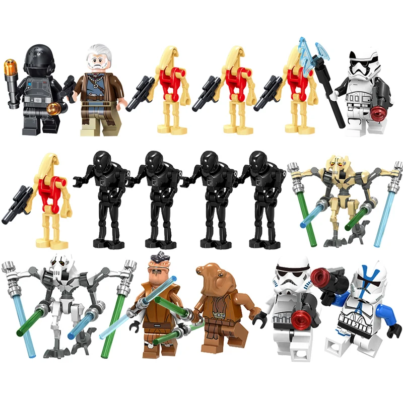 

1pcs legoing Star Wars Building Block Darth Vader Yoda Jar Solo Mini Toys Compatible with legoINGly starwars figures