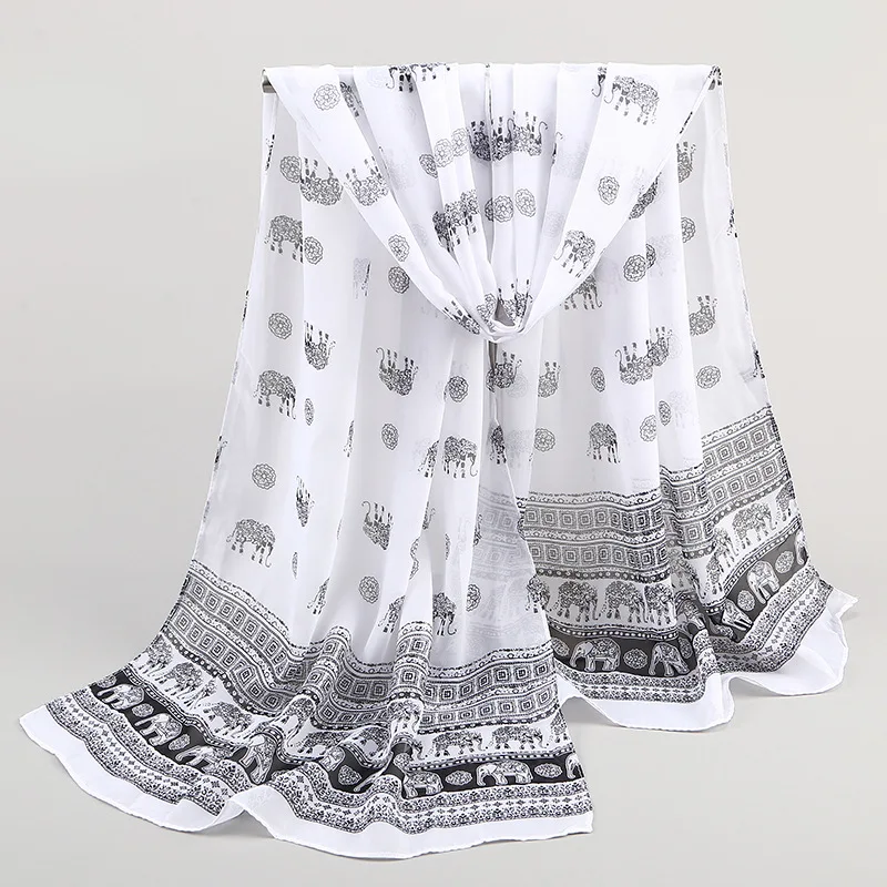 

Fashion Print Scarf Shawl Women Chiffon Silk Scarf For Ladies Luxury Winter Autumn Long Soft Scarves Female
