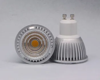 

New! Hot selling COB spotlight 5W GU10 LED lighting high PF 500lm High lumen quality led factory Lamp bulb warm white DHL100PCS