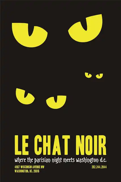Us 353 16 Offbest Nice Custom Le Chat Noir Poster Home Decor Posters Fashion Modern For Bedroom Cloth Poster Canvas Poster In Wall Stickers From