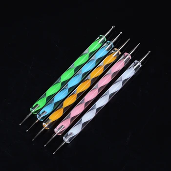 

Embossing Pattern Clay Sculpting Tool 5 X 2 Way 10 Different DIY Ball Pottery Ceramics Styluses Tools Nail Art Dotting Tools