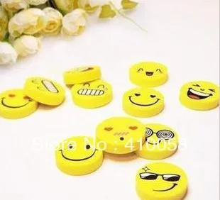 

Freeshippinhg Stationery cartoon smiley eraser for students ,MOQ 20 pieces per parcel,super good quality