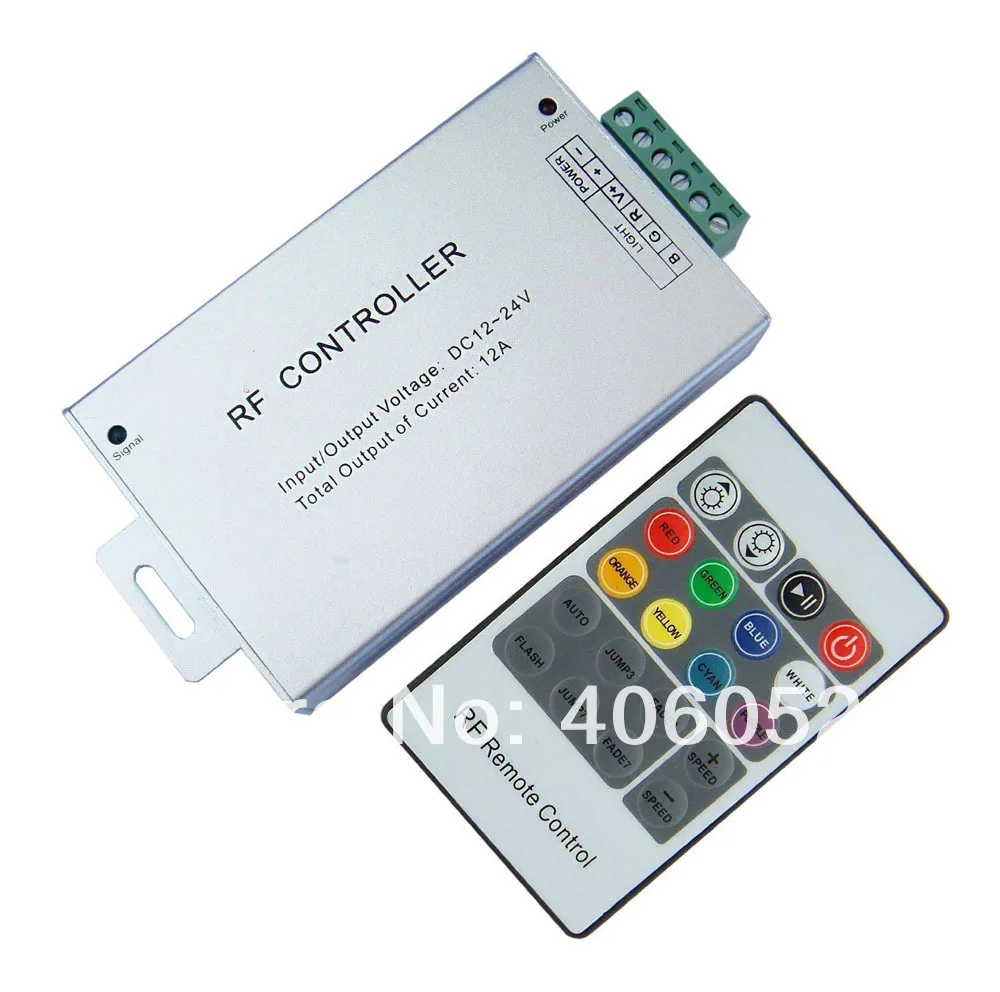 

4pcs/lot DC12V 20 Key RGB remote Controller for smd5050/3528 rgb led strip
